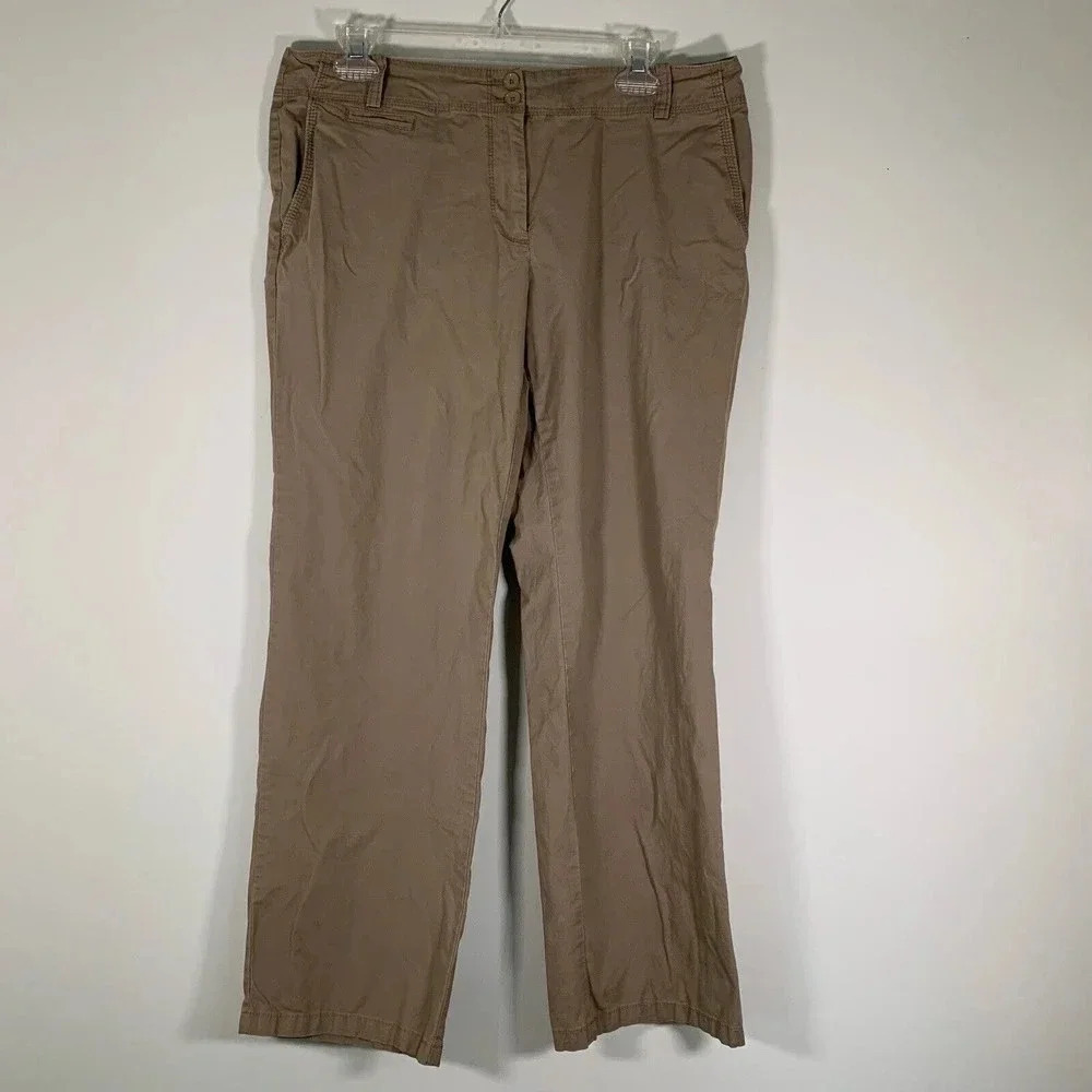Talbots Pants Women’s Petite 12P Brown Signature Straight Pants